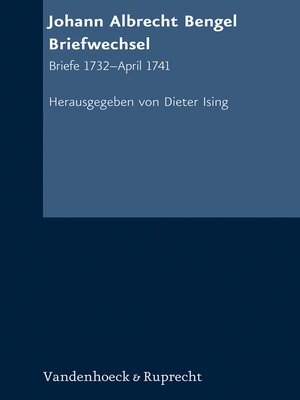 cover image of Johann Albrecht Bengel